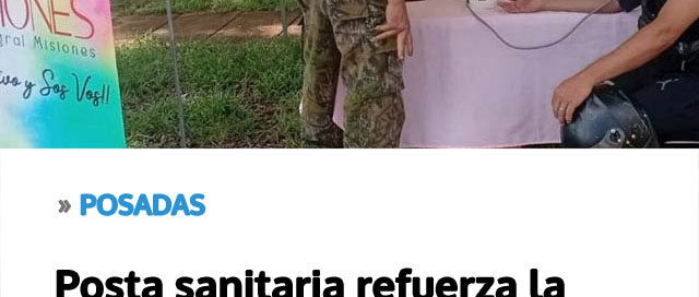 Posta sanitaria refuerza la atención a quienes cruzan la frontera