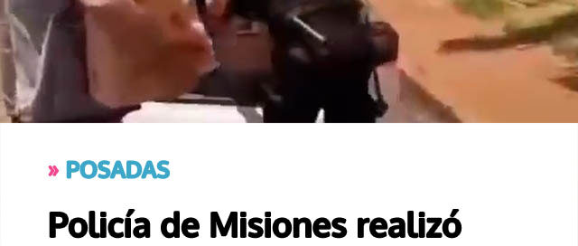 Policía de Misiones realizó donaciones a vecinos afectados por incendios