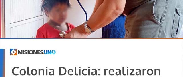Colonia Delicia: realizaron operativo sanitario en la comunidad Tekoá Aguai Poty